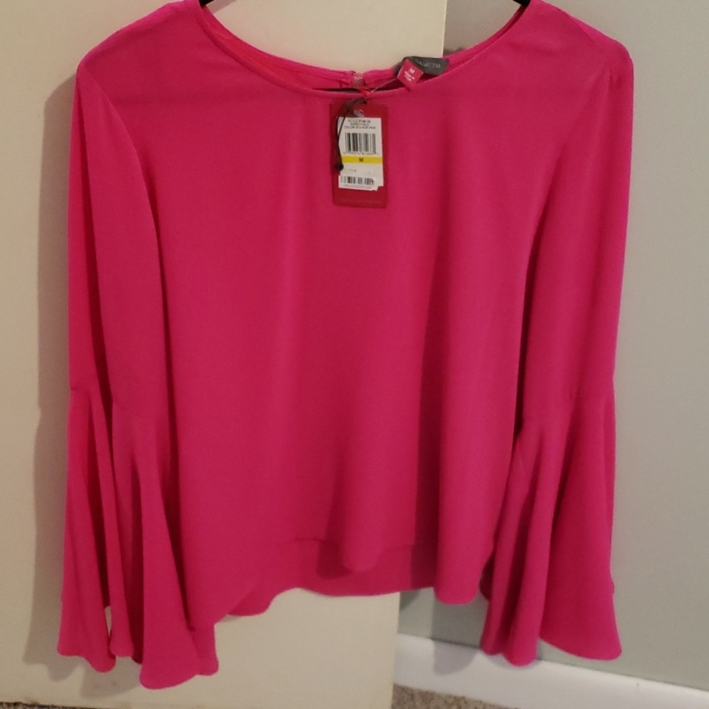 Vince camuto ling sleeve dress shirt pink